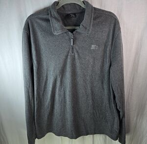 Starter mens long-sleeved pullover sweater with front 1/4 zip size Large(42-44)